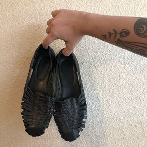 Black Huarache Sandals